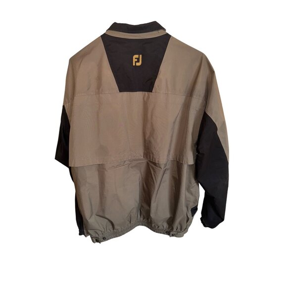 FootJoy DryJoys Golf Jacket L Lining Black/Taupe Mesh Lining Outdoor Windbreaker - Picture 2 of 14